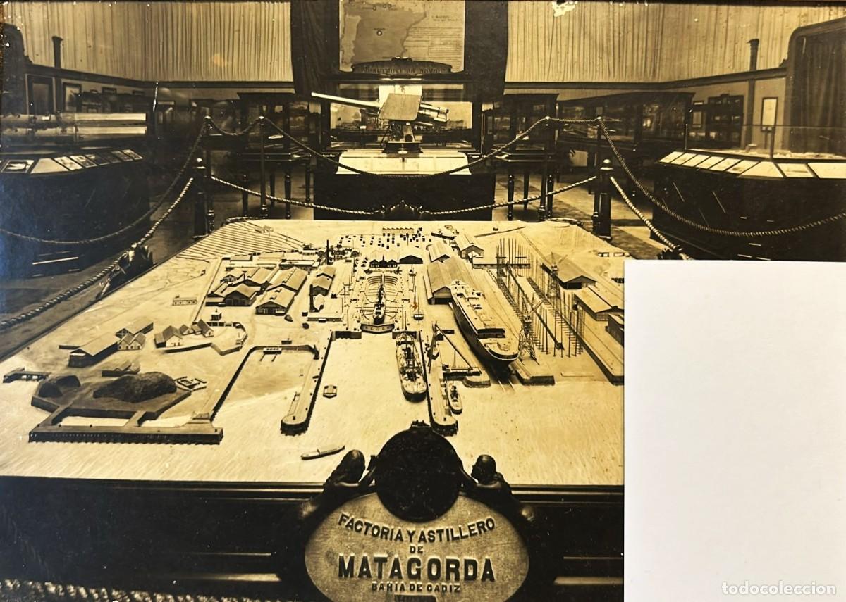 Fotograf&iacute;a antigua: Factor&iacute;a y astillero de Matagorda. Bah&iacute;a de C&aacute;diz.