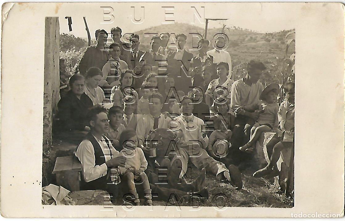 Fotograf&iacute;a antigua: COSTUMBRISMO LA CUEVA DE LA MORA RIOTINTO HUELVA PROCEDENTE FOTOGRAFIA UNICA 14X9 M39