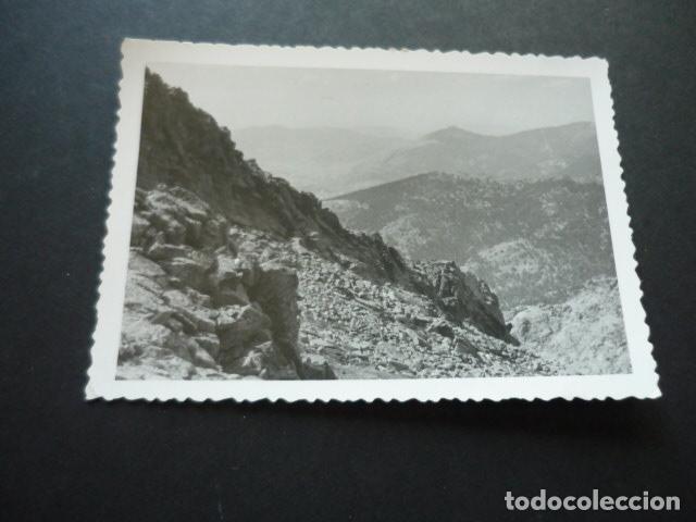 Fotografia antiga: SIERRA DE GUADARRAMA MADRID VISTA DESDE LA MALICIOSA ANTIGUA FOTOGRAFIA 7,5 X 10 CM