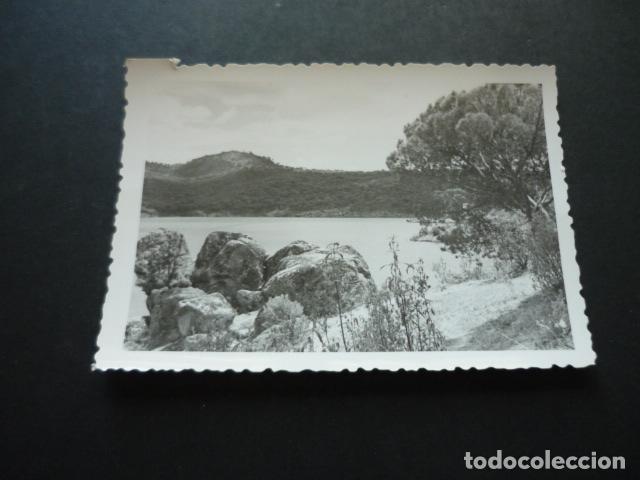 Fotografia antiga: PANTANO DE SAN JUAN MADRID RIO ALBERCHE ANTIGUA FOTOGRAFIA 7,5 X 10 CM