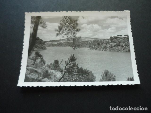 Alte Fotografie: SIERRA DE GUADARRAMA MADRID PANTANO DE SAN JUAN ANTIGUA FOTOGRAFIA 7,5 X 10 CM