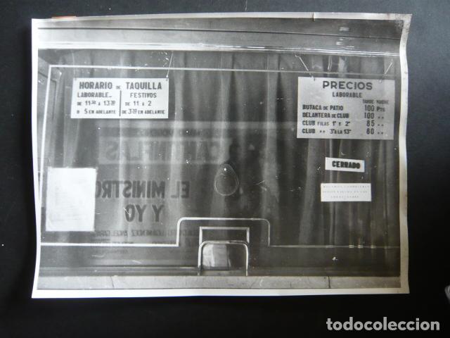Antique Photography: MADRID TAQUILLAS DE UN CINE ANTIGUA FOTOGRAFIA 18 X 24 CM