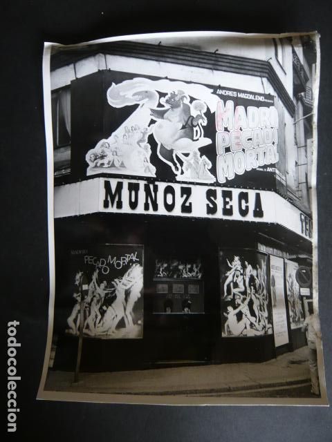 Antique Photography: MADRID TEATRO MU&Ntilde;OZ SECA FUNCION MADRID PECADO MORTAL ANTIGUA FOTOGRAFIA 18 X 24 CM