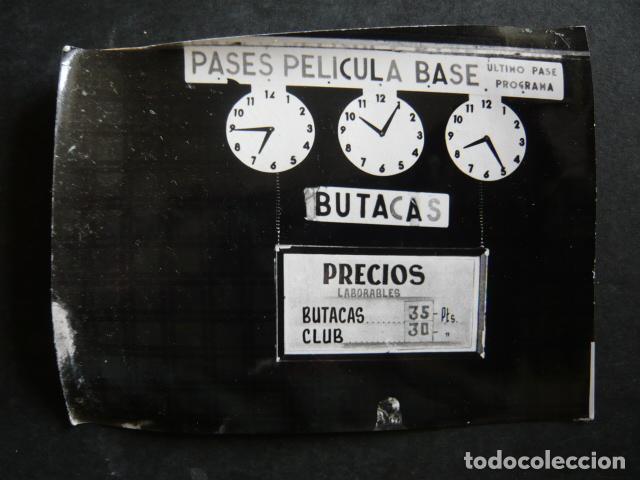 Alte Fotografie: MADRID CARTEL LISTA DE PRECIOS Y PASES CINE ANTIGUA FOTOGRAFIA 8 X 10 CM