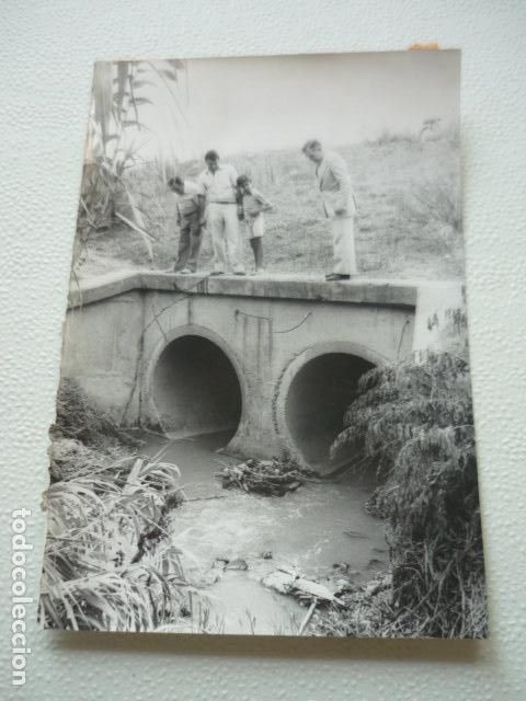 Fotografia antica: SABADELL BARCELONA RIADA TROMBA DE AGUA ANTIGUA FOTOGRAFIA ORIGINAL 18 X 13 CM