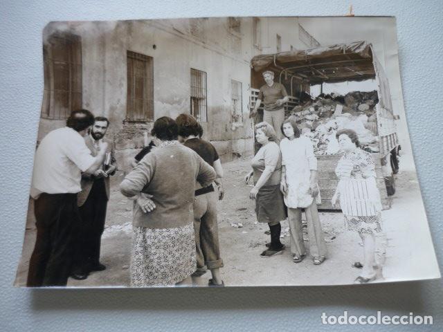 Alte Fotografie: VILLAVERDE MADRID VERTEDERO ANTIGUA FOTOGRAFIA ORIGINAL 18 X 24 CM