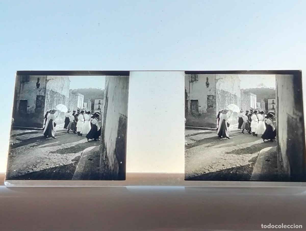 Fotografia antiga: DEVA GUIPUZCOA VISTA ESTEREOSCOPICA EN CRISTAL 4 X 10,5 CM