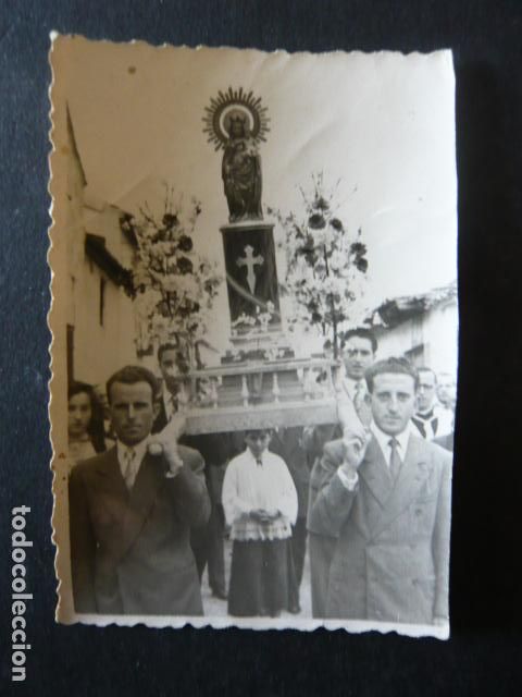 Fotografia antiga: TOLEDO PROCESION VIRGEN DEL PILAR ANTONIO MARQUETA FOTOGRAFO 6 X 8,5 CM