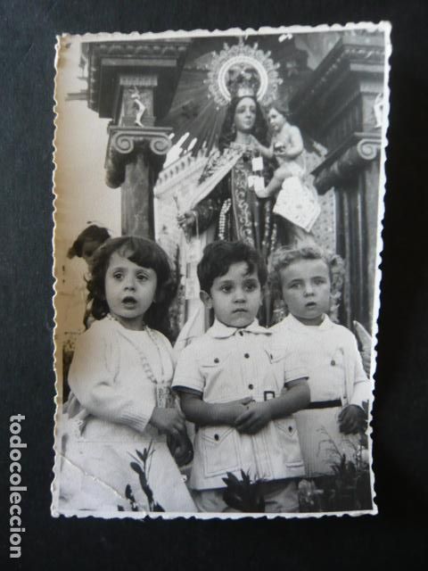 Fotografia antica: VILLALUENGA DE LA SAGRA TOLEDO PROCESION JUAN MU&Ntilde;OZ FOTOGRAFO ANTIGUA FOTOGRAFIA 8,5 X 12,5 CM