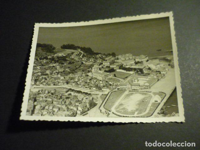 Photographie ancienne: MARIN PONTEVEDRA ACADEMIA NAVAL MILITAR VISTA AEREA ANTIGUA FOTOGRAFIA 8,5 X 11,5 CM