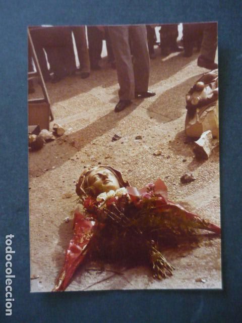Fotografia antiga: VITORIA ALAVA ATENTADO A LA VIRGEN BLANCA ANTIGUA FOTOGRAFIA 18 X 13 CM