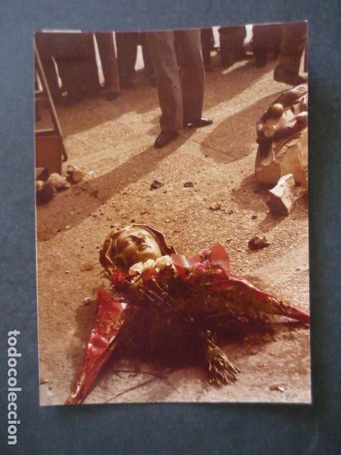 Photographie ancienne: VITORIA ALAVA ATENTADO A LA VIRGEN BLANCA ANTIGUA FOTOGRAFIA 18 X 13 CM