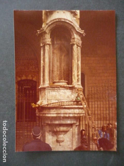 Fotografia antica: VITORIA ALAVA ATENTADO A LA VIRGEN BLANCA ANTIGUA FOTOGRAFIA 18 X 13 CM