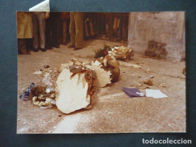 Fotografia antiga: VITORIA ALAVA ATENTADO A LA VIRGEN BLANCA ANTIGUA FOTOGRAFIA 18 X 13 CM