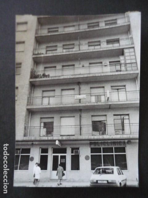 Antique Photography: CALAHORRA LA RIOJA FACHADA DE LA POLICLINICA ANTIGUA FOTOGRAFIA 18 X 13 CM