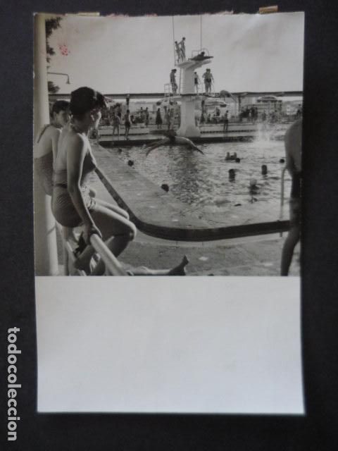 Alte Fotografie: MADRID PISCINAS ANTIGUA FOTOGRAFIA 18 X 12 CM