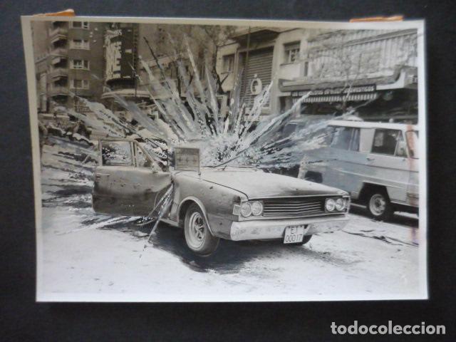 Antique Photography: MADRID RECREACION EXPLOSION ATENTADO ETA GOYA CON CONDE DE PE&Ntilde;ALVER FOTOGRAFIA 18 X 13 CM