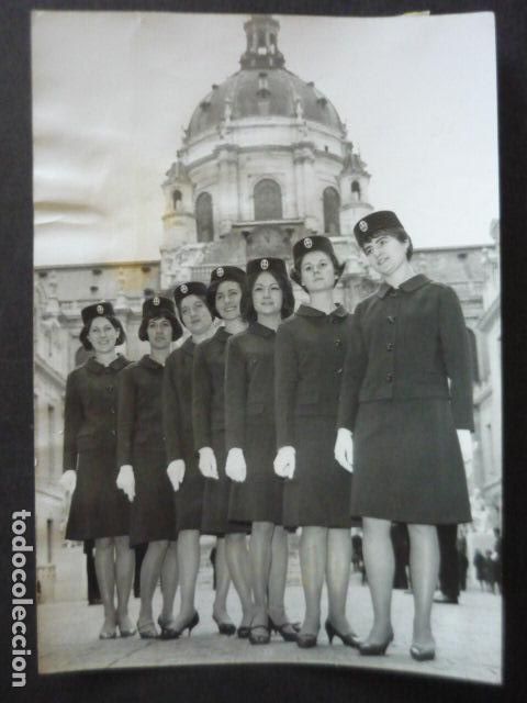 Fotografia antica: PARIS AZAFATAS DE LA SORBONA ANTIGUA FOTOGRAFIA 18 X 13 CM