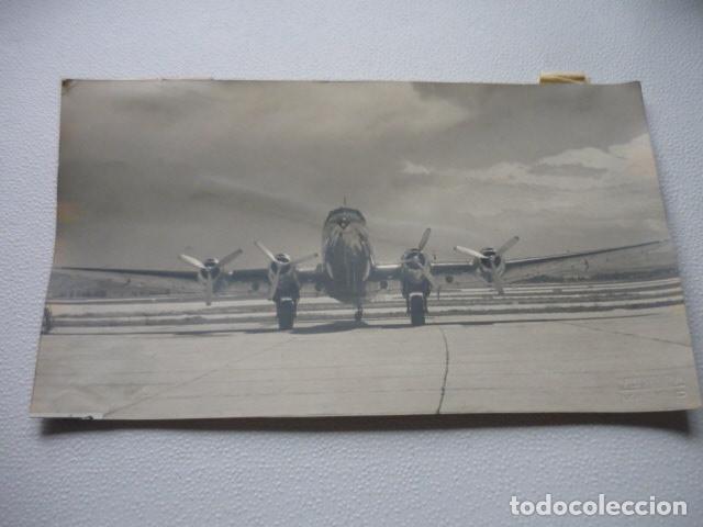 Alte Fotografie: AVION ACCIDENTE AVIACION SEGOVIA LA MUJER MUERTA ANTIGUA FOTOGRAFIA ORIGINAL 27 X 15,5 CM