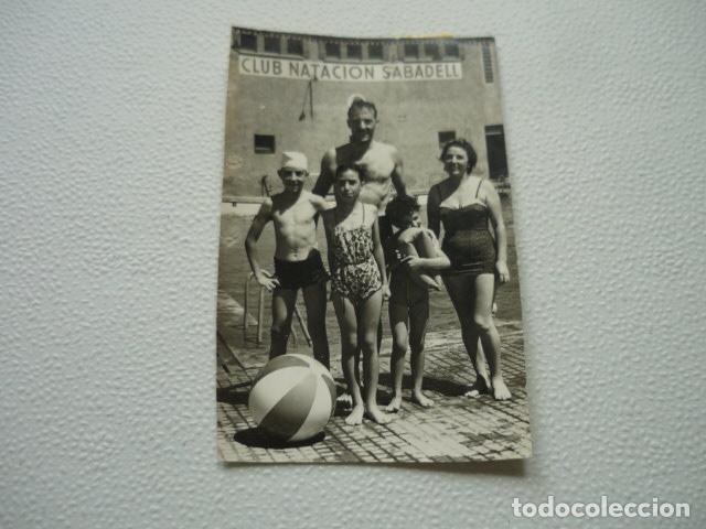 Antique Photography: SABADELL BARCELONA ISABEL CASTA&Ntilde;E NADADORA ANTIGUA FOTOGRAFIA ORIGINAL 12 X 8 CM