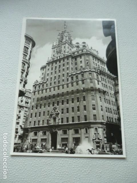 Fotografia antiga: MADRID TELEFONICA GRAN VIA ANTIGUA FOTOGRAFIA ORIGINAL 18 X 13 CM