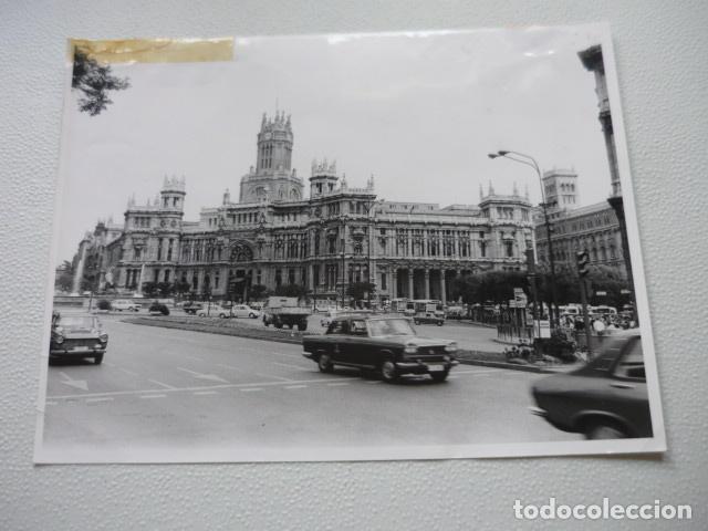 Antique Photography: MADRID PLAZA DE CIBELES ANTIGUA FOTOGRAFIA ORIGINAL 18 X 24 CM