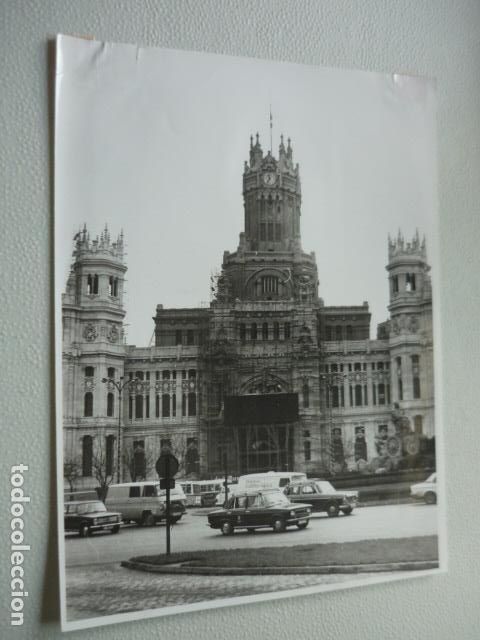 Fotografia antiga: MADRID PALACIO DE COMUNICACIONES ANTIGUA FOTOGRAFIA ORIGINAL 18 X 24 CM