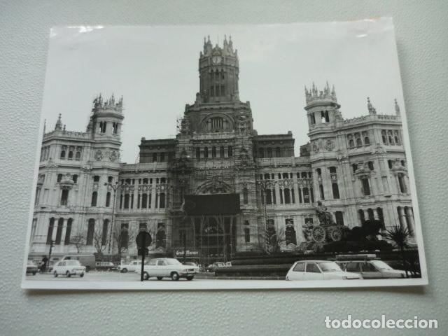 Fotografia antica: MADRID PALACIO DE TELECOMUNICACIONES ANTIGUA FOTOGRAFIA ORIGINAL 18 X 24 CM