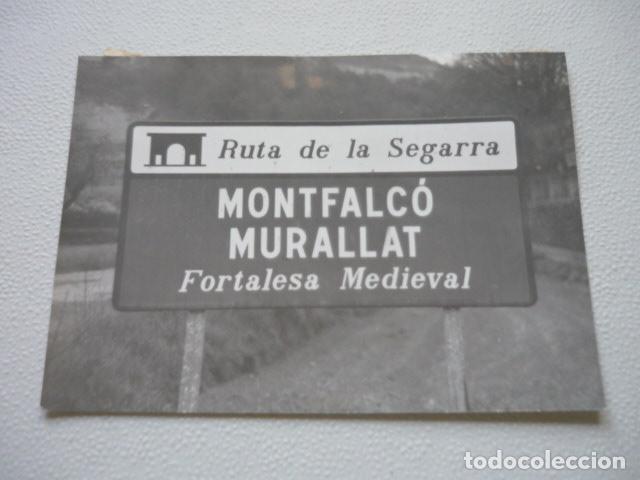 Fotografia antica: MONTFALCO MURALLAT LERIDA ESCENA URBANA ANTIGUA FOTOGRAFIA ORIGINAL 18 X 13 CM