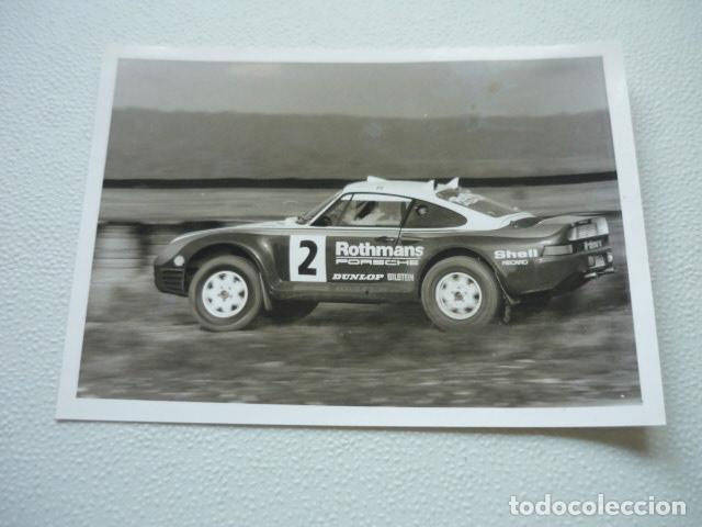 Fotografia antica: JACKY ICKX CORREDOR AUTOMOVILISMO PORSCHE 959 ANTIGUA FOTOGRAFIA ORIGINAL 18 X 13 CM