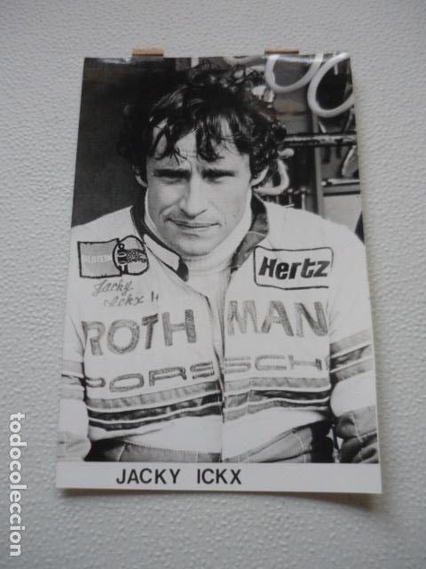 Fotografia antica: JACKY ICKX CORREDOR AUTOMOVILISMO ANTIGUA FOTOGRAFIA ORIGINAL 18 X 13 CM
