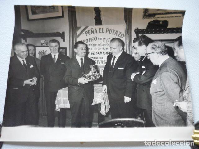 Fotografia antica: MADRID PE&Ntilde;A TAURINA EL PUYAZO ANTIGUA FOTOGRAFIA ORIGINAL 18 X 24 CM