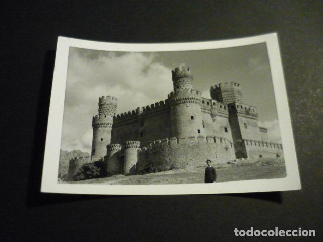 Fotografia antica: MANZANARES EL REAL MADRID ANTIGUA FOTOGRAFIA 8 X 11,5 CM