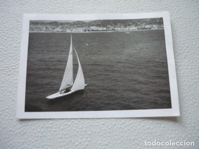 Alte Fotografie: MALLORCA BARCO VELERO ANTIGUA FOTOGRAFIA ORIGINAL 7 X 10 CM