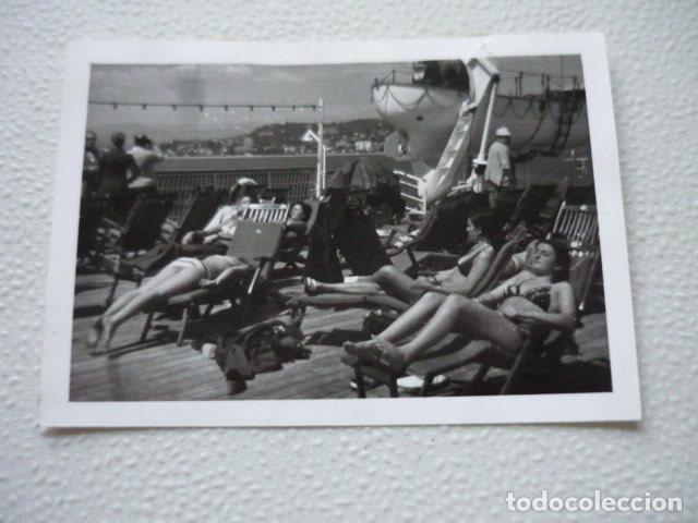 Photographie ancienne: MALLORCA BARCO TRANSPORTE PASAJEROS ANTIGUA FOTOGRAFIA ORIGINAL 7 X 10 CM