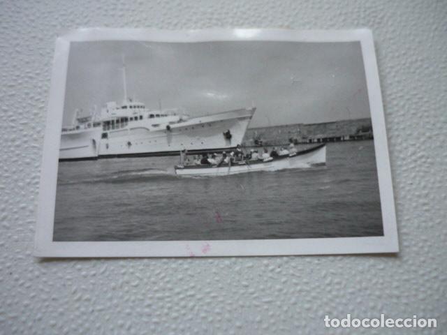 Fotografia antica: MALLORCA BARCO TRANSPORTE PASAJEROS ANTIGUA FOTOGRAFIA ORIGINAL 7 X 10 CM