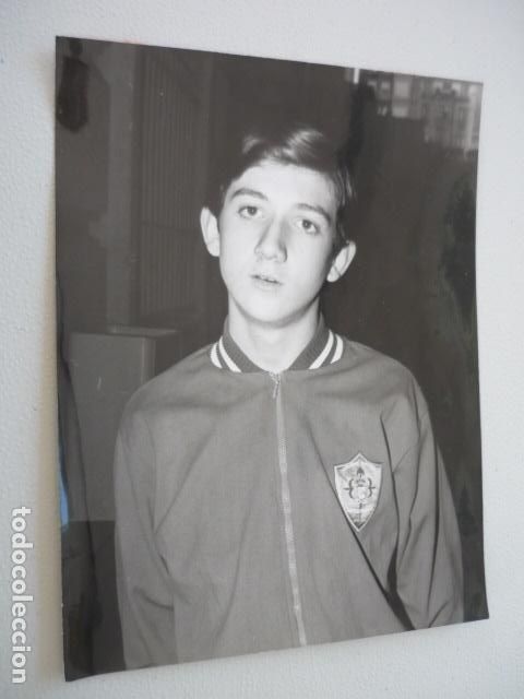 Fotografia antica: ORENSE CONCURSO CESTA Y PUNTOS ALUMNOS COLEGIO SANTA MARIA ANTIGUA FOTOGRAFIA ORIGINAL 18 X 23 CM