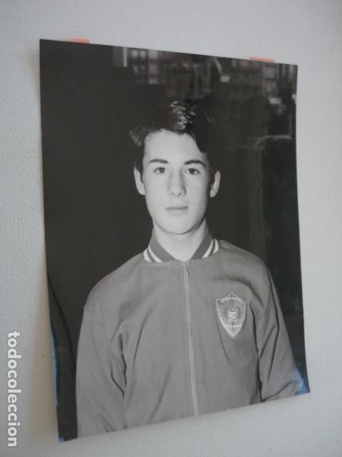 Alte Fotografie: ORENSE CONCURSO CESTA Y PUNTOS ALUMNOS COLEGIO SANTA MARIA ANTIGUA FOTOGRAFIA ORIGINAL 18 X 23 CM