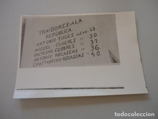 Fotografia antica: GUERRA CIVIL ESPA&Ntilde;OLA LISTA FUSILADOS POR EL BANDO REPUBLICANO FOTOGRAFIA DE PRENSA 12 X 18 CM