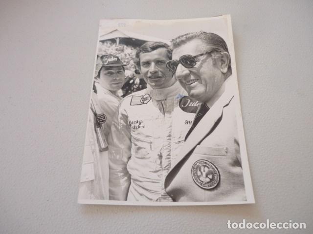 Alte Fotografie: JACKY ICKX CORREDOR AUTOMOVILISMO ANTIGUA FOTOGRAFIA ORIGINAL 18 X 13 CM