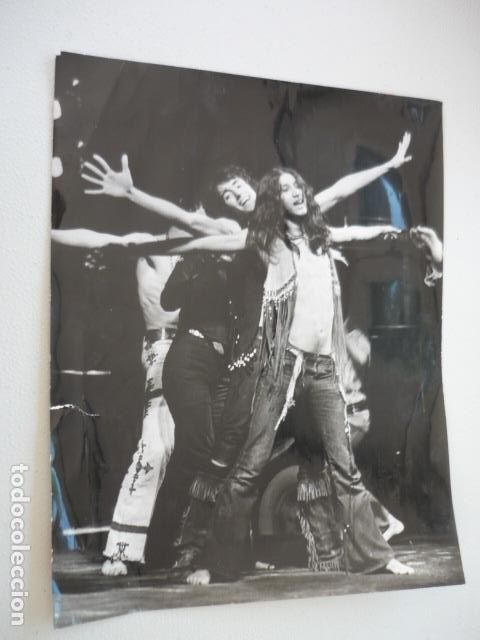 Photographie ancienne: REVISTA MUSICAL HAIR EN PARIS ANTIGUA FOTOGRAFIA ORIGINAL 27 X 21 CM