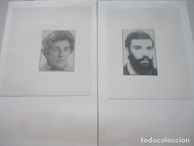 Fotografia antiga: VICTIMAS ATENTADO ETA TERRORISMO ANTIGUA FOTOGRAFIA ORIGINAL 4 X 5 CM