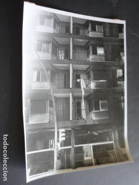 Antique Photography: ZARAGOZA INCENDIO DEL HOTEL CORONA DE ARAGON ANTIGUA FOTOGRAFIA ORIGINAL 18 X 24 CM