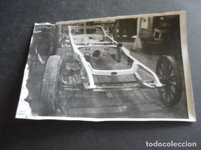 Antique Photography: MADRID TALLER FCO. PUECHE VEHICULOS ANTIGUOS UN COCHE PANHARD ANTIGUA FOTOGRAFIA ORIGINAL 17 X 11 CM