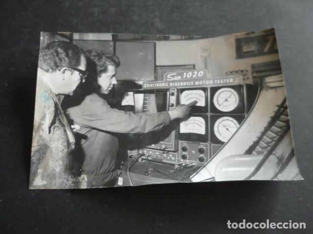 Antique Photography: MADRID TALLER MECANICO DE VICTOR LOPEZ ANTIGUA FOTOGRAFIA ORIGINAL 18 X 12 CM