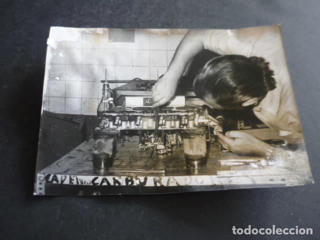 Antique Photography: MADRID TALLER MECANICO HERMANOS MADUE&Ntilde;O ANTIGUA FOTOGRAFIA ORIGINAL 18 X 12 CM