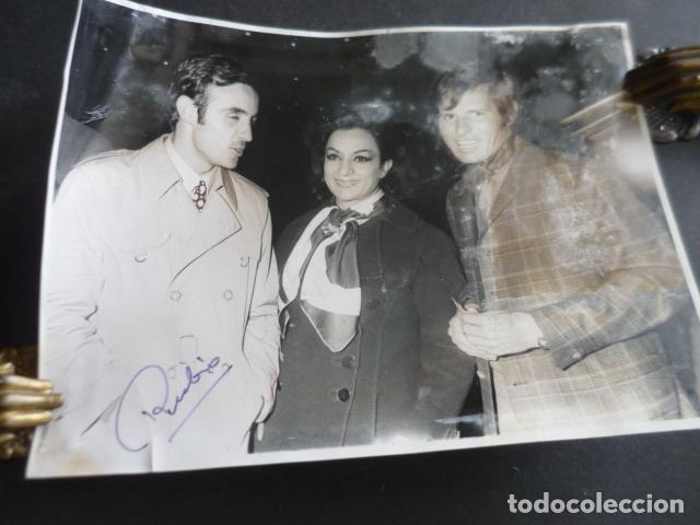 Photographie ancienne: EL CORDOBES TORERO CON LOLA FLORES ANTIGUA FOTOGRAFIA ORIGINAL 18 X 24 CM