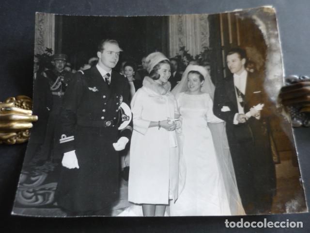 Photographie ancienne: BODA DE INES DE BORBON LOS REYES DE ESPA&Ntilde;A ANTIGUA FOTOGRAFIA ORIGINAL 18 X 21 CM