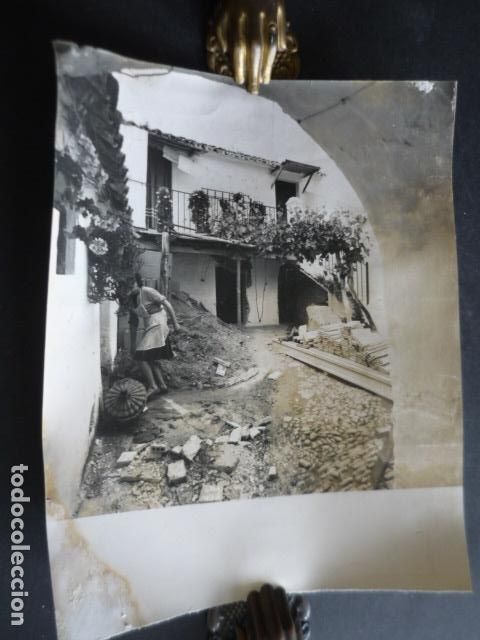 Photographie ancienne: PALMA DEL RIO CORDOBA CASA DONDE NACIO EL CORDOBES ANTIGUA FOTOGRAFIA ORIGINAL 18 X 24 CM