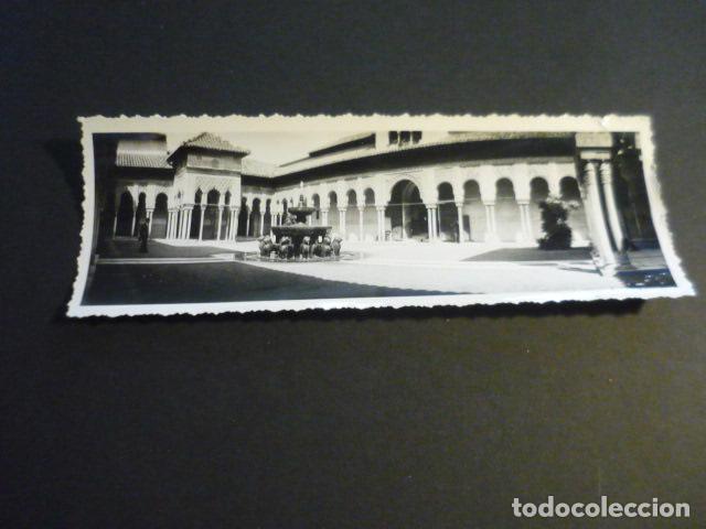 Alte Fotografie: GRANADA LA ALHAMBRA FOTOGRAFIA PANORAMICA A&Ntilde;OS 20 6 X 18 CM